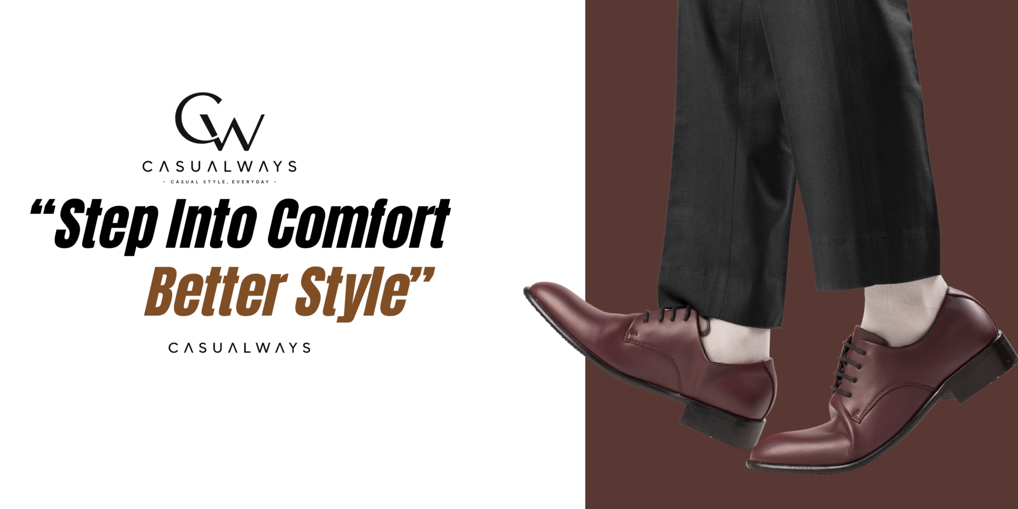 Brown White Modern Mens collection Banner (2)